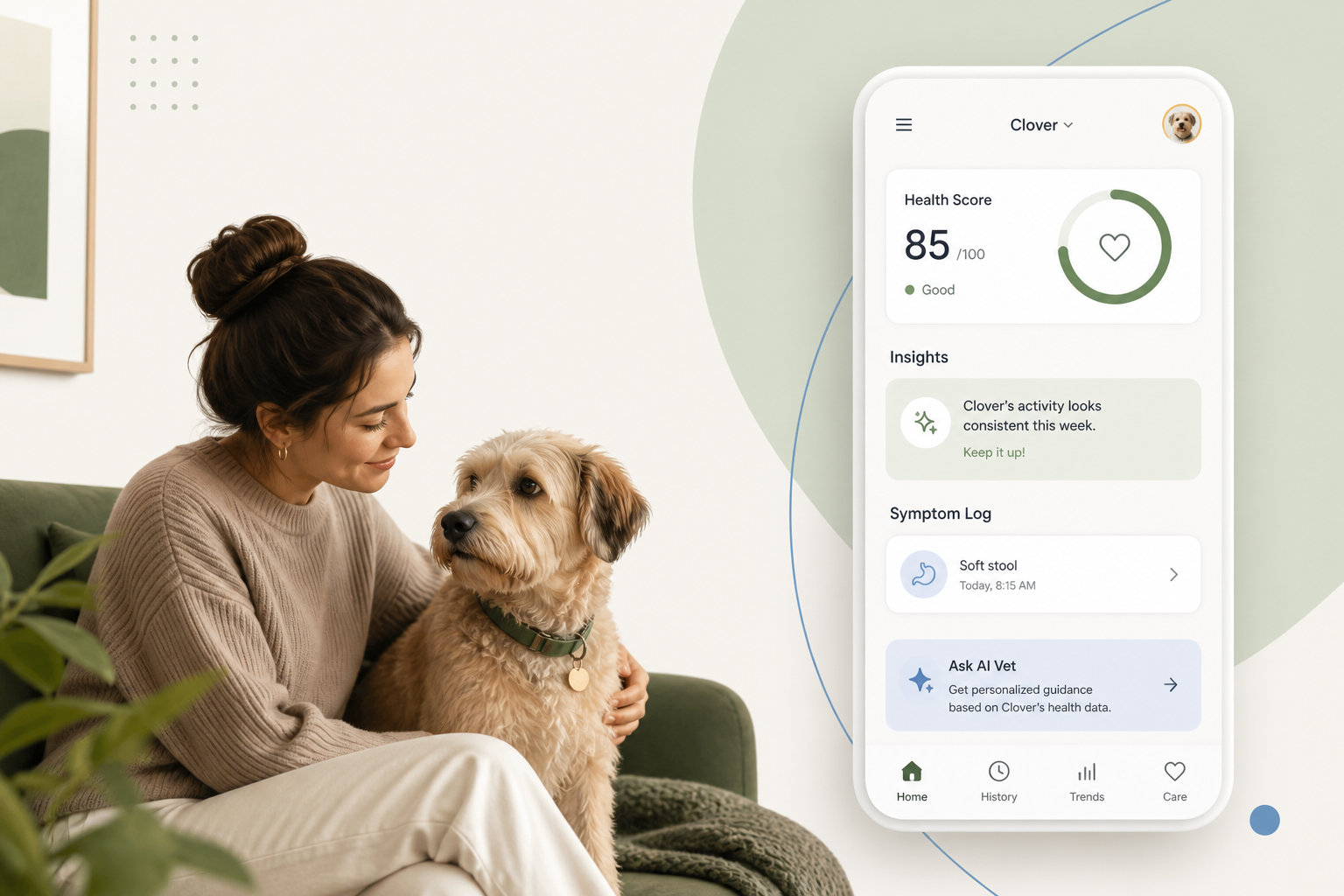 Illustration accompanying the article Wearable Dog Tech That Tracks Activity, Sleep, and Recovery