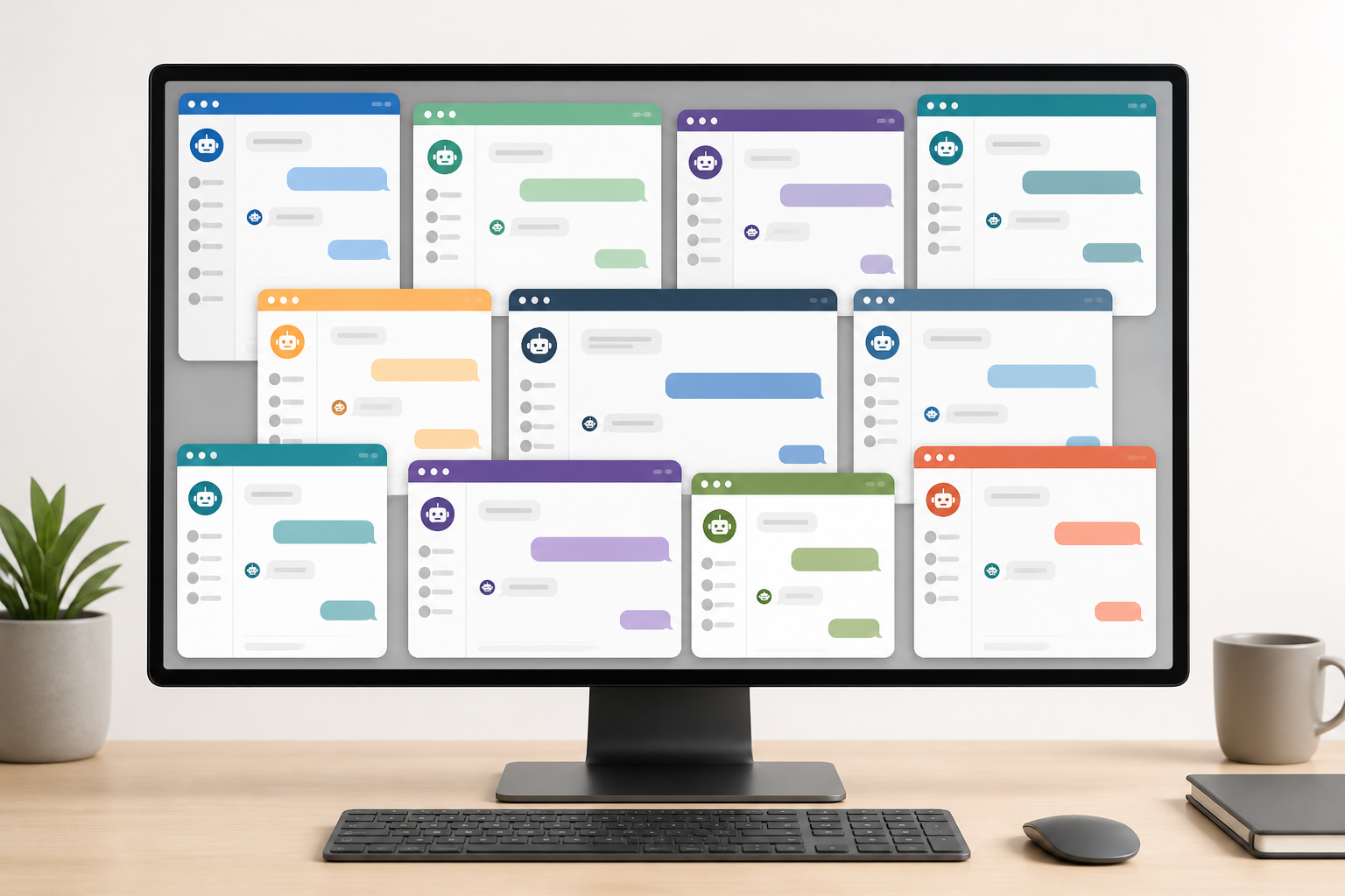 Illustration accompanying the article The Dark Side of Enterprise Chatbots: Why So Many Internal Assistants Create New Risks